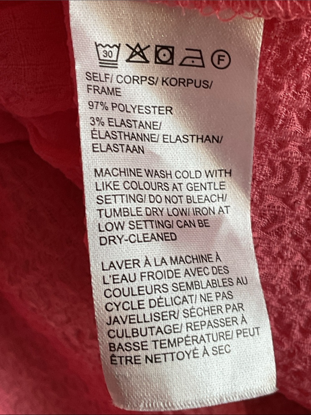 Design Coral Pink Tiered Blouse - Picture 6 of 8